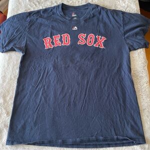Red Sox Benintendi Navy Blue T-Shirt size large